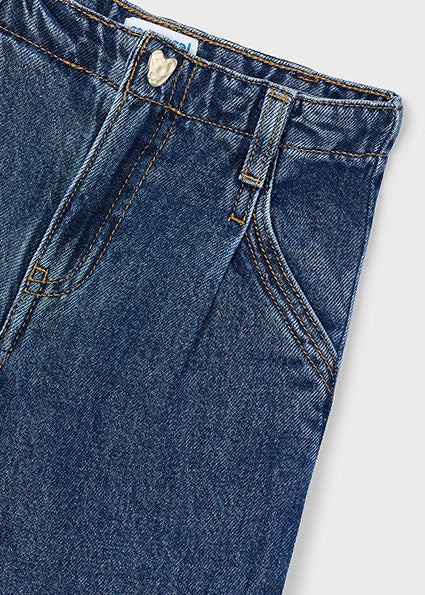 Wide Leg Jeans - Dark Denim