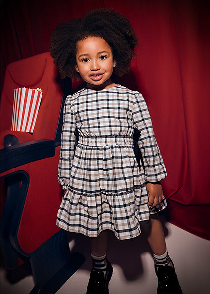 Plaid Dress with Bows