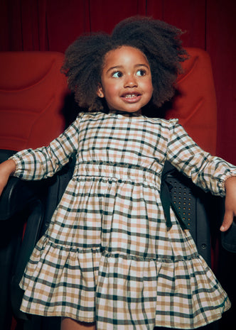 Plaid Dress with Bows