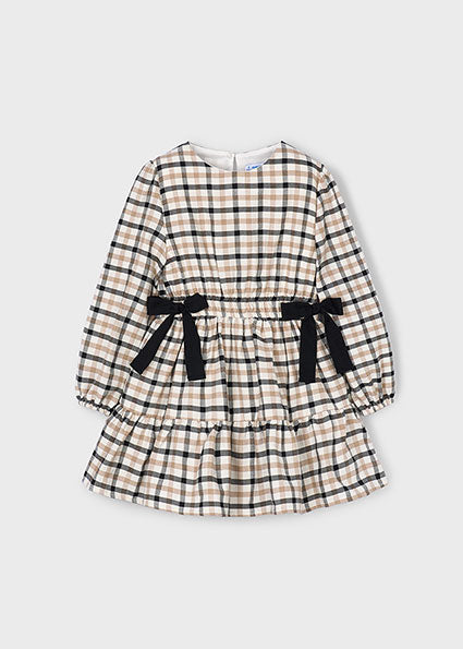 Plaid Dress with Bows