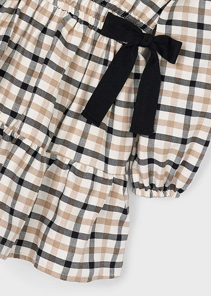 Plaid Dress with Bows