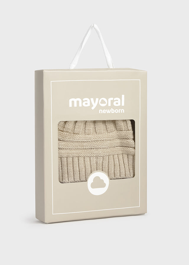 Newborn Hat and Mittens Set - Oat