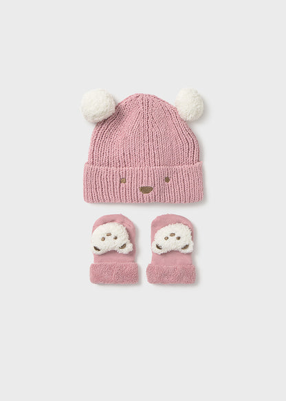 Newborn Hat and Socks Set - Orchid