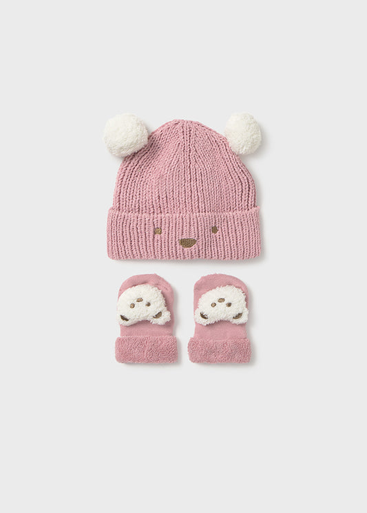 Newborn Hat and Socks Set - Orchid