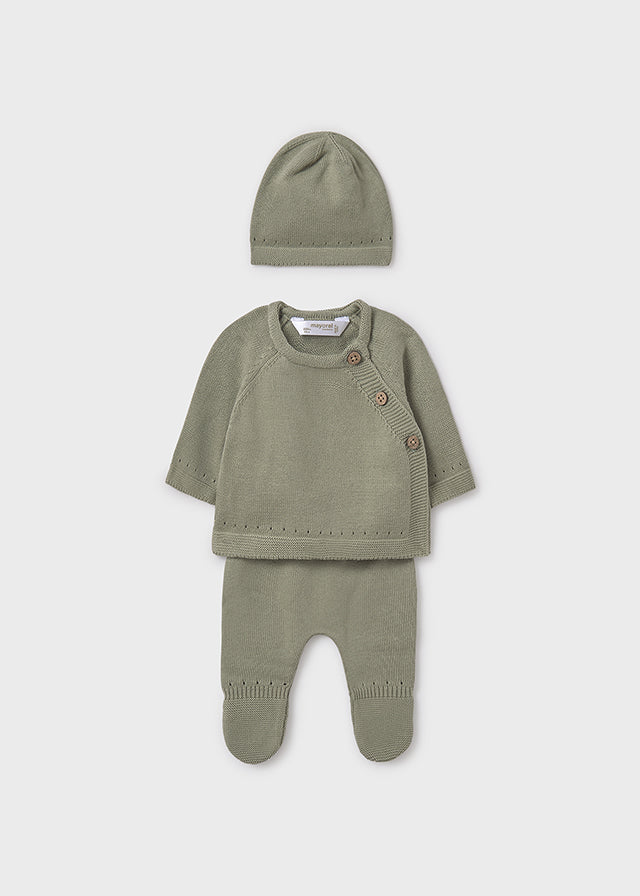 Newborn 3-Piece Gift Knit Set - Sage