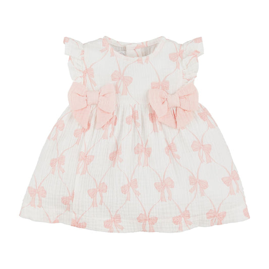 Pink Bow Baby Dress