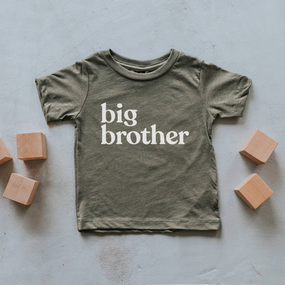 Olive Big Brother Kids Tee