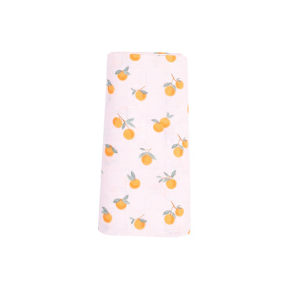 Sweet Clementines Swaddle Blanket