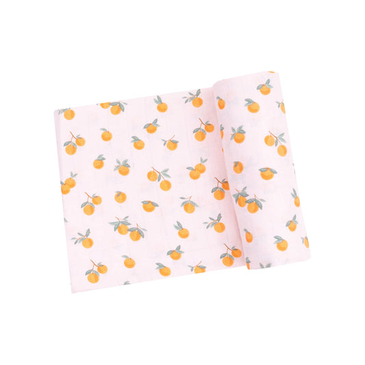 Sweet Clementines Swaddle Blanket