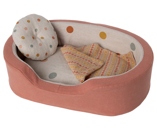 Cosy dog basket, Medium - Coral