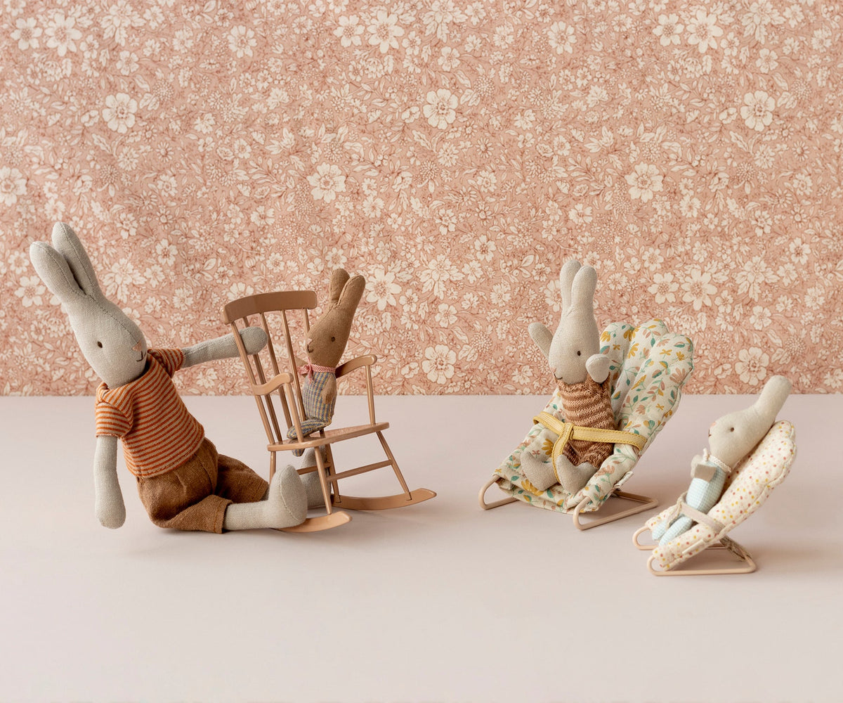 Maileg My Rabbit rose blue check - view 3