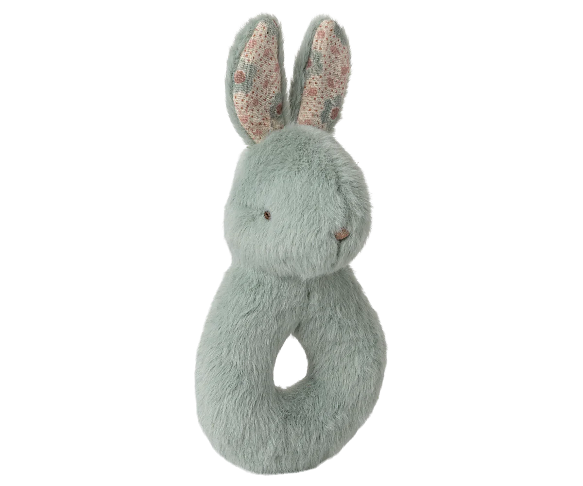 PREORDER - Rabbit rattle set - Mint