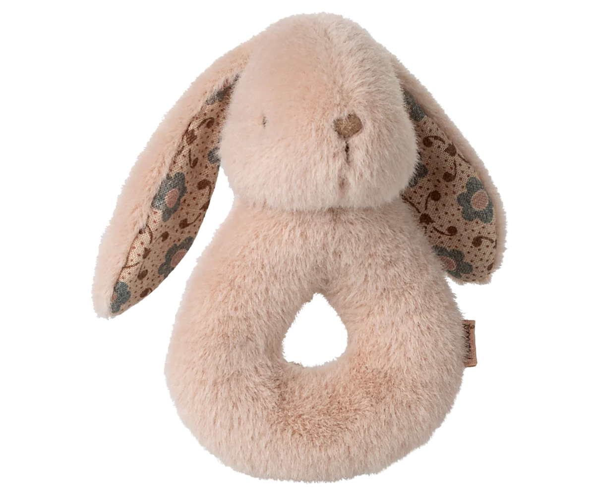 PREORDER - Bunny rattle set - Powder