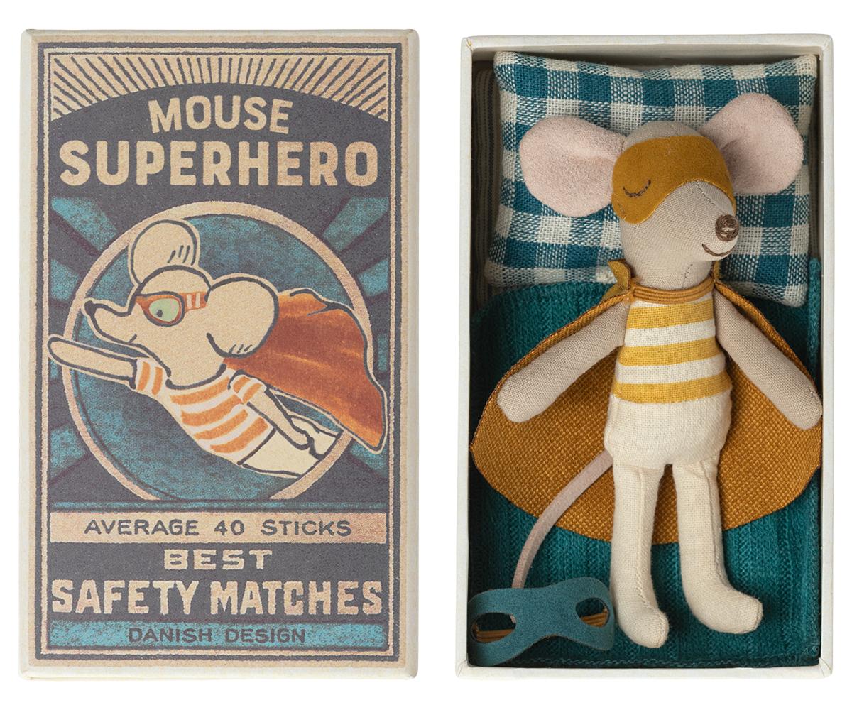 Super Hero, Little Brother Mouse in Matchbox