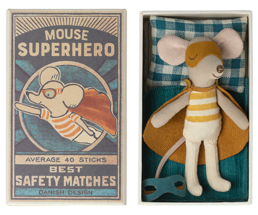 Super Hero, Little Brother Mouse in Matchbox