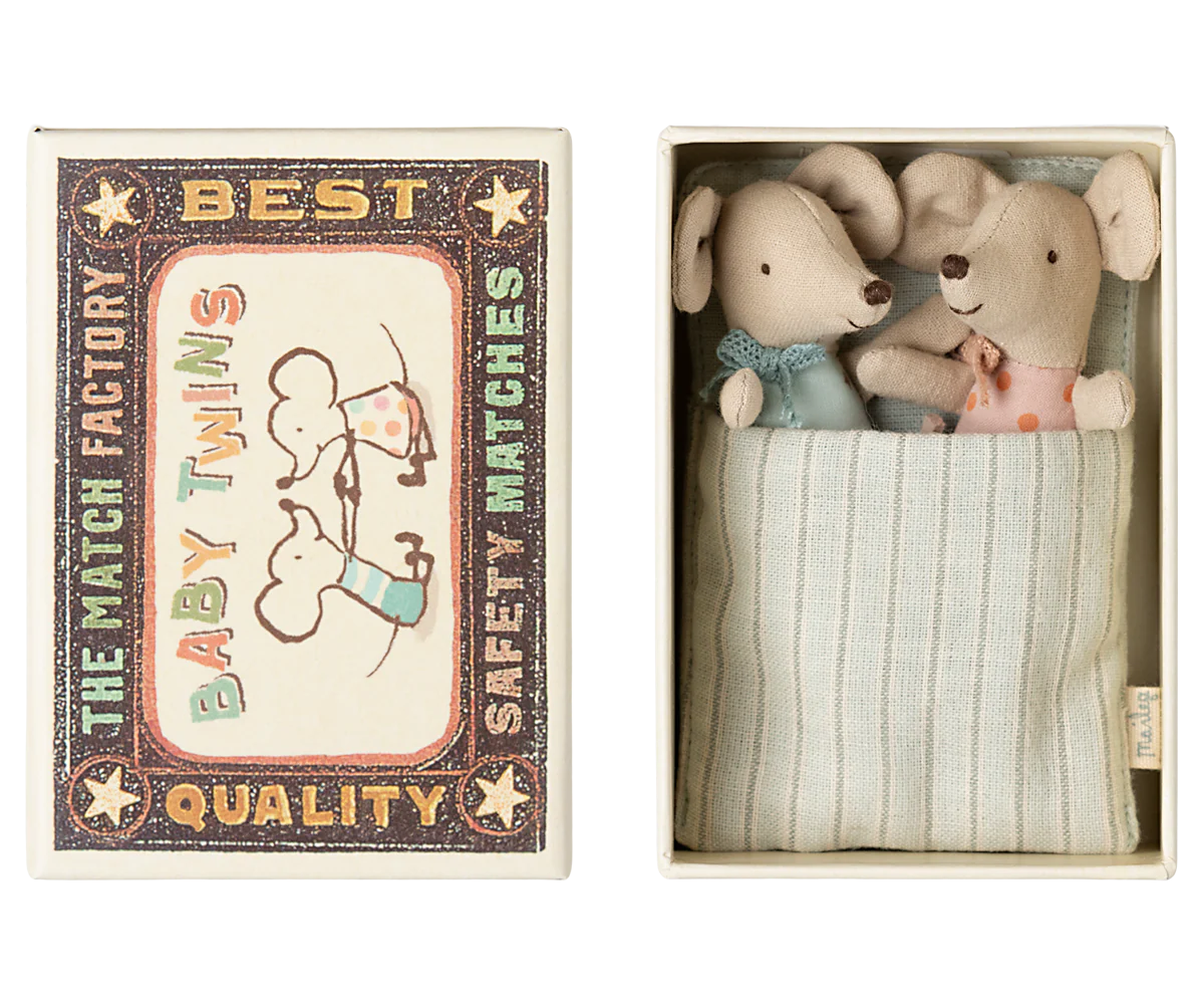 PREORDER - Twins, Baby mice in matchbox