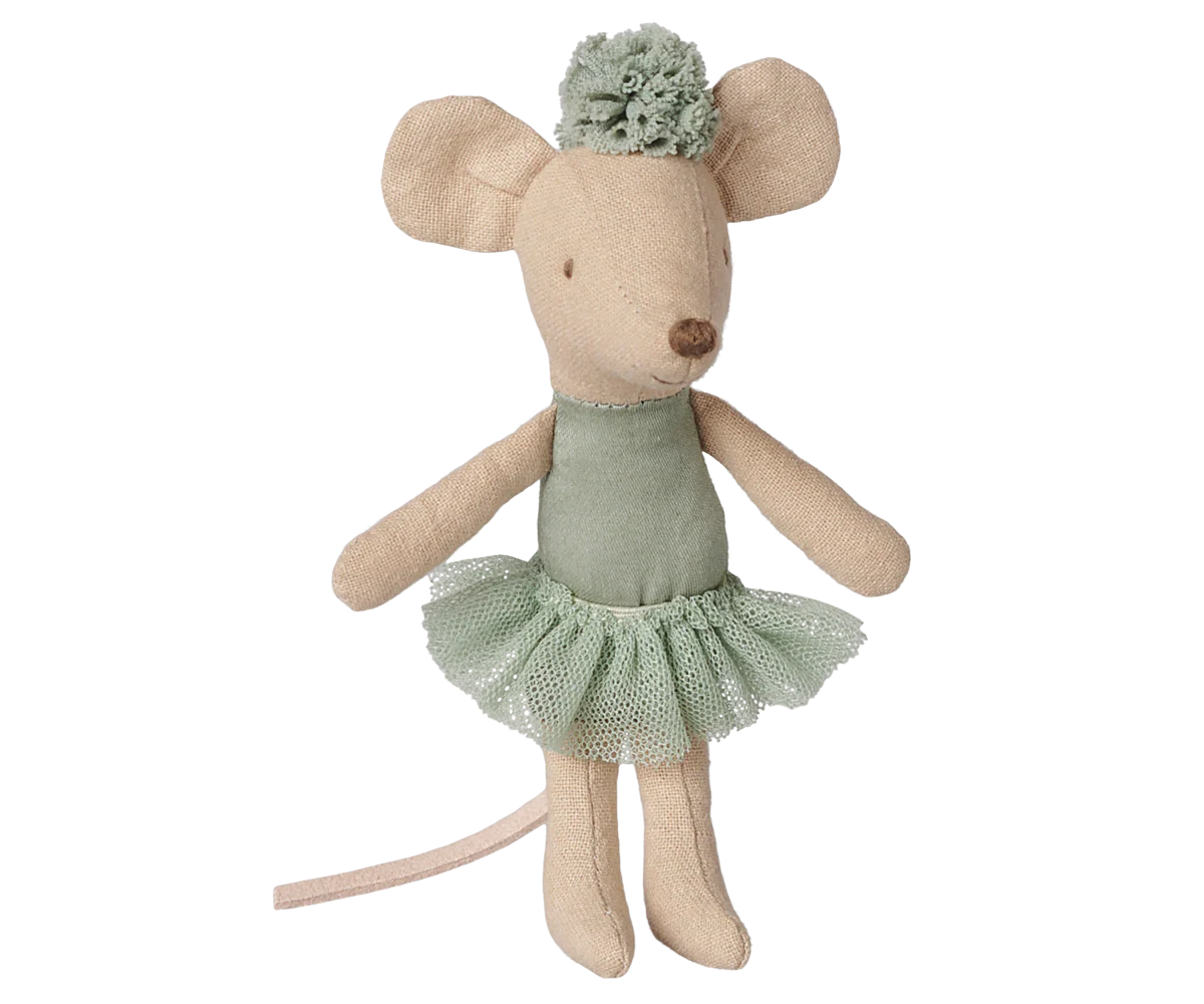 Ballerina mouse, Little sister - Vintage mint (Preorder - Available Mid October)