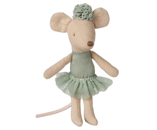 Ballerina mouse, Little sister - Vintage mint (Preorder - Available Mid October)