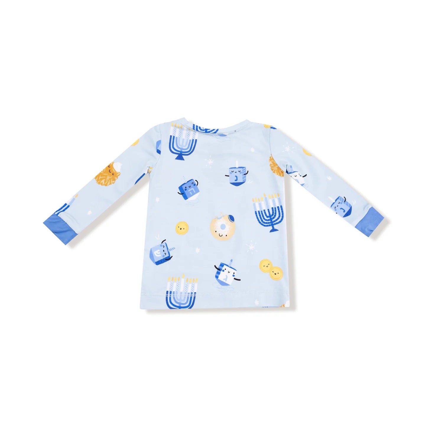 Hanukkah - Blue Long Sleeve Loungewear Set