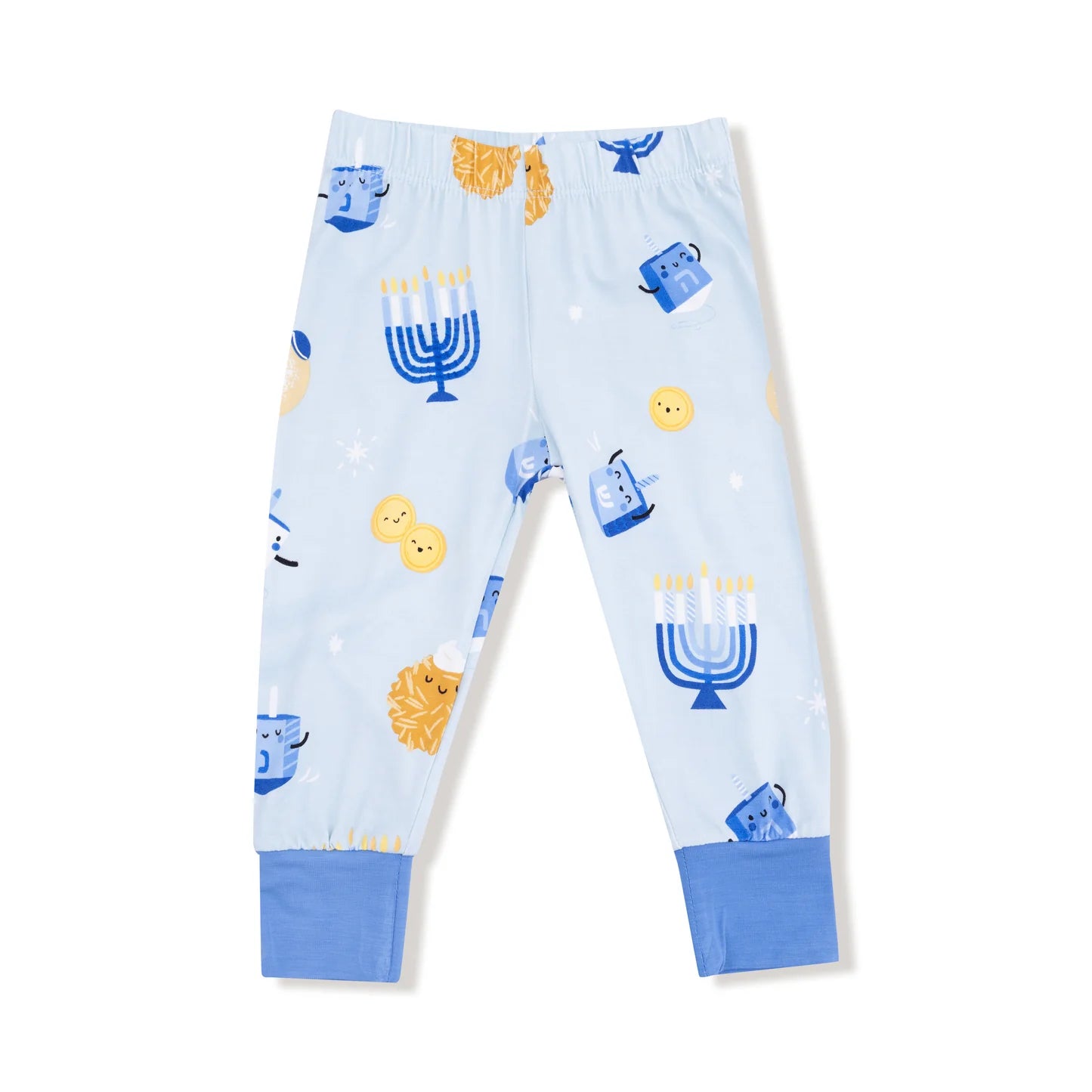 Hanukkah - Blue Long Sleeve Loungewear Set