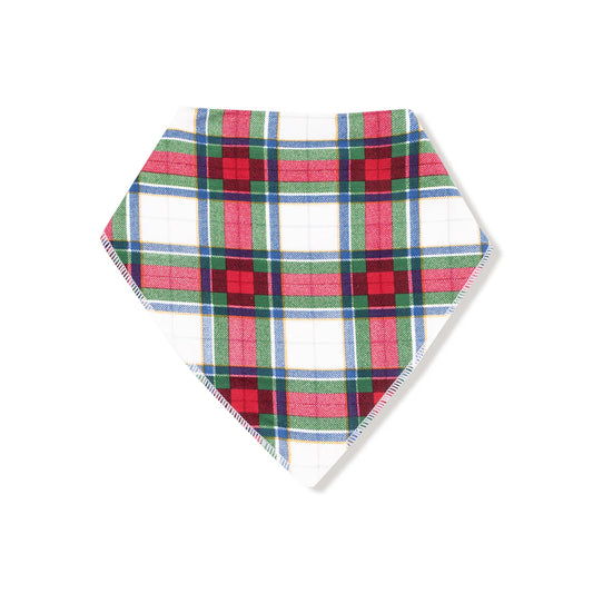 Holiday Plaid Bandana Bib