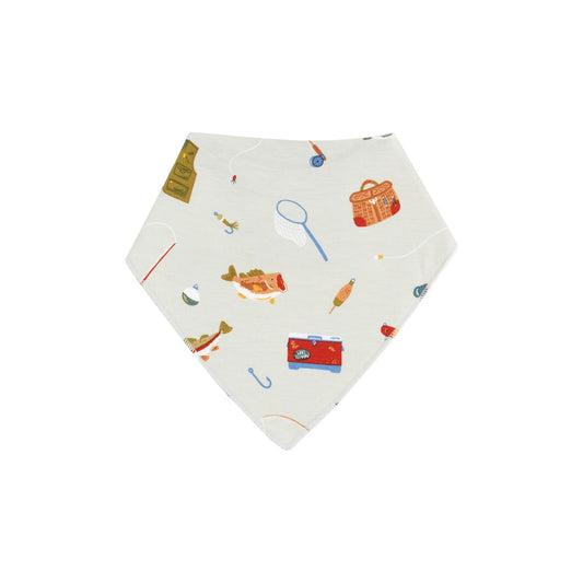 Fishing Things Green Bandana Bib