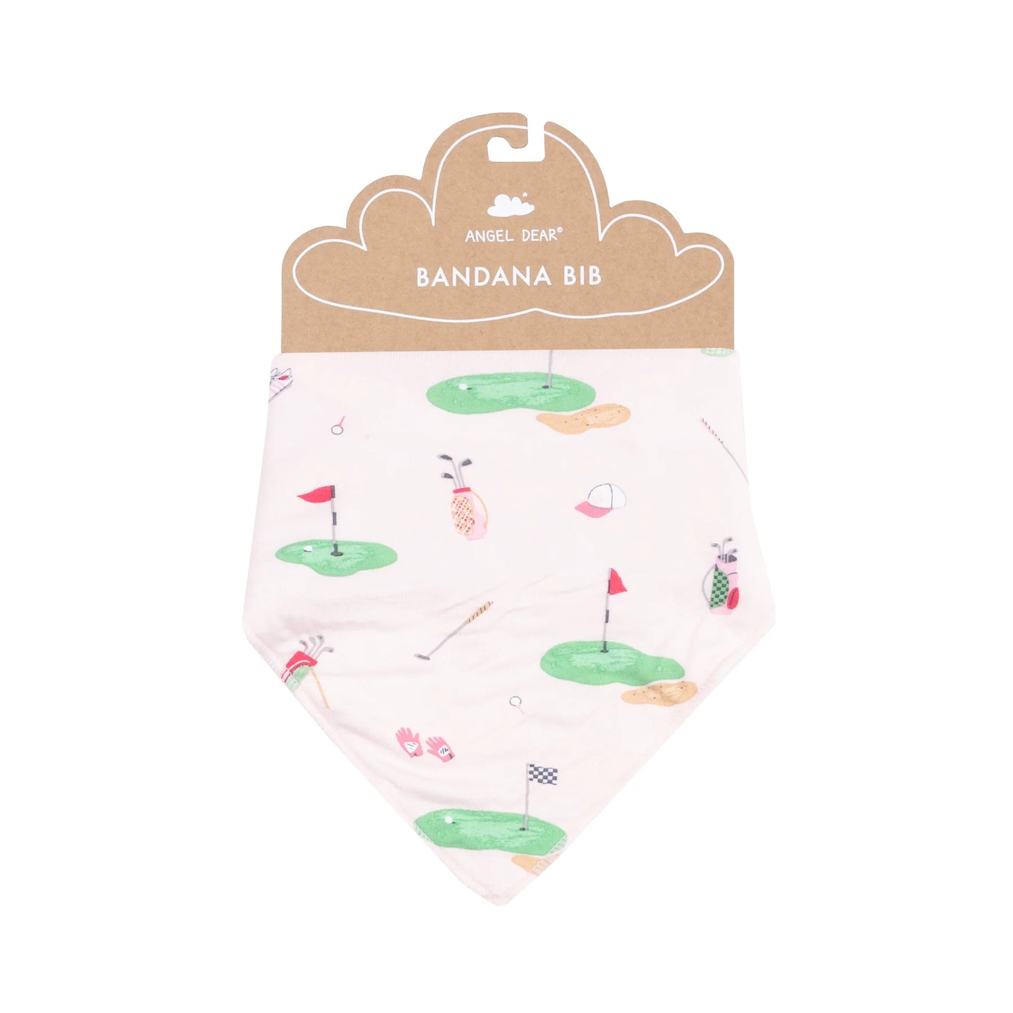 Golf Things Pink Bandana Bib