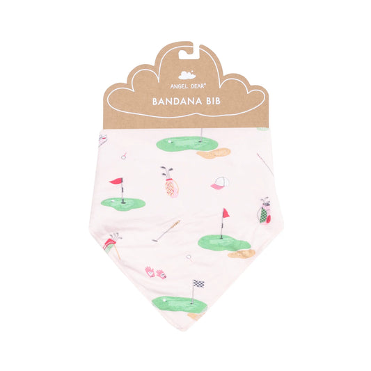 Golf Things Pink Bandana Bib
