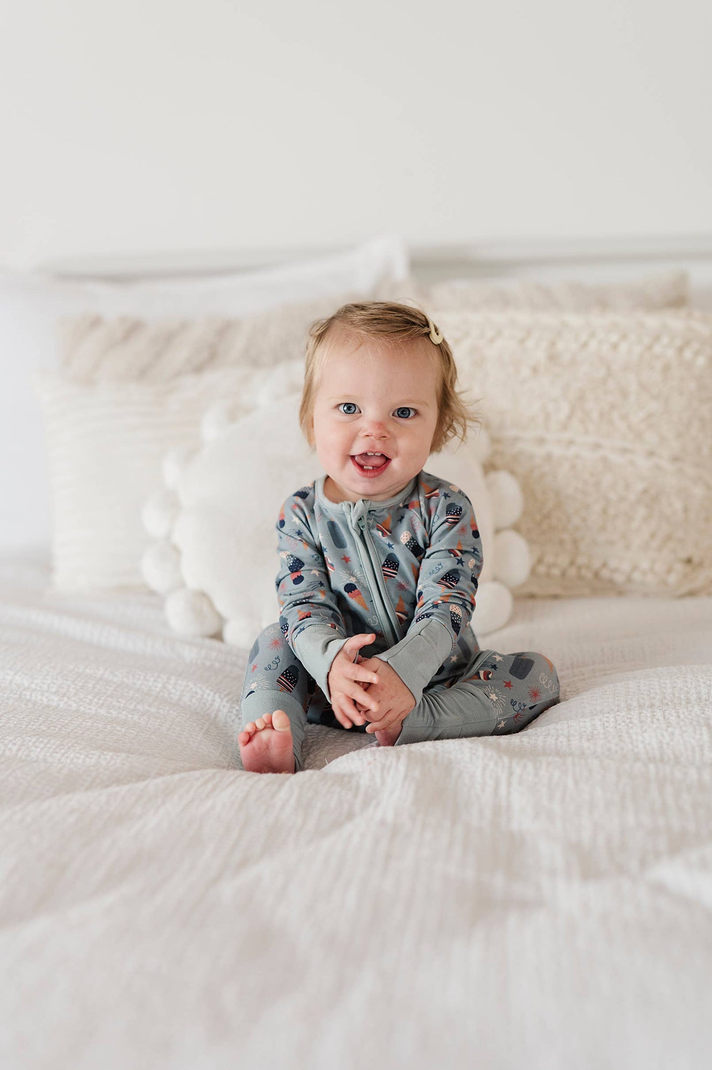 Americana: Footless Romper in Fourth of July Treats