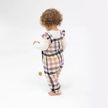 Harvest Plaid -  Smocked Overall