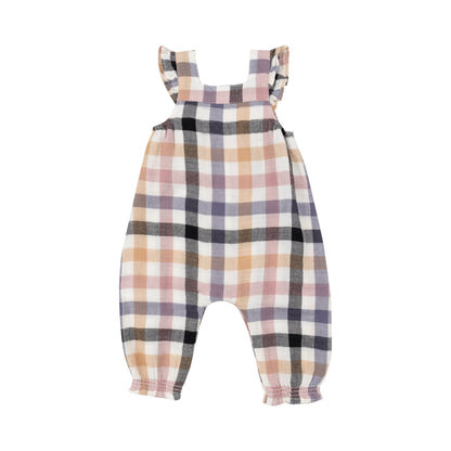 Harvest Plaid -  Smocked Overall