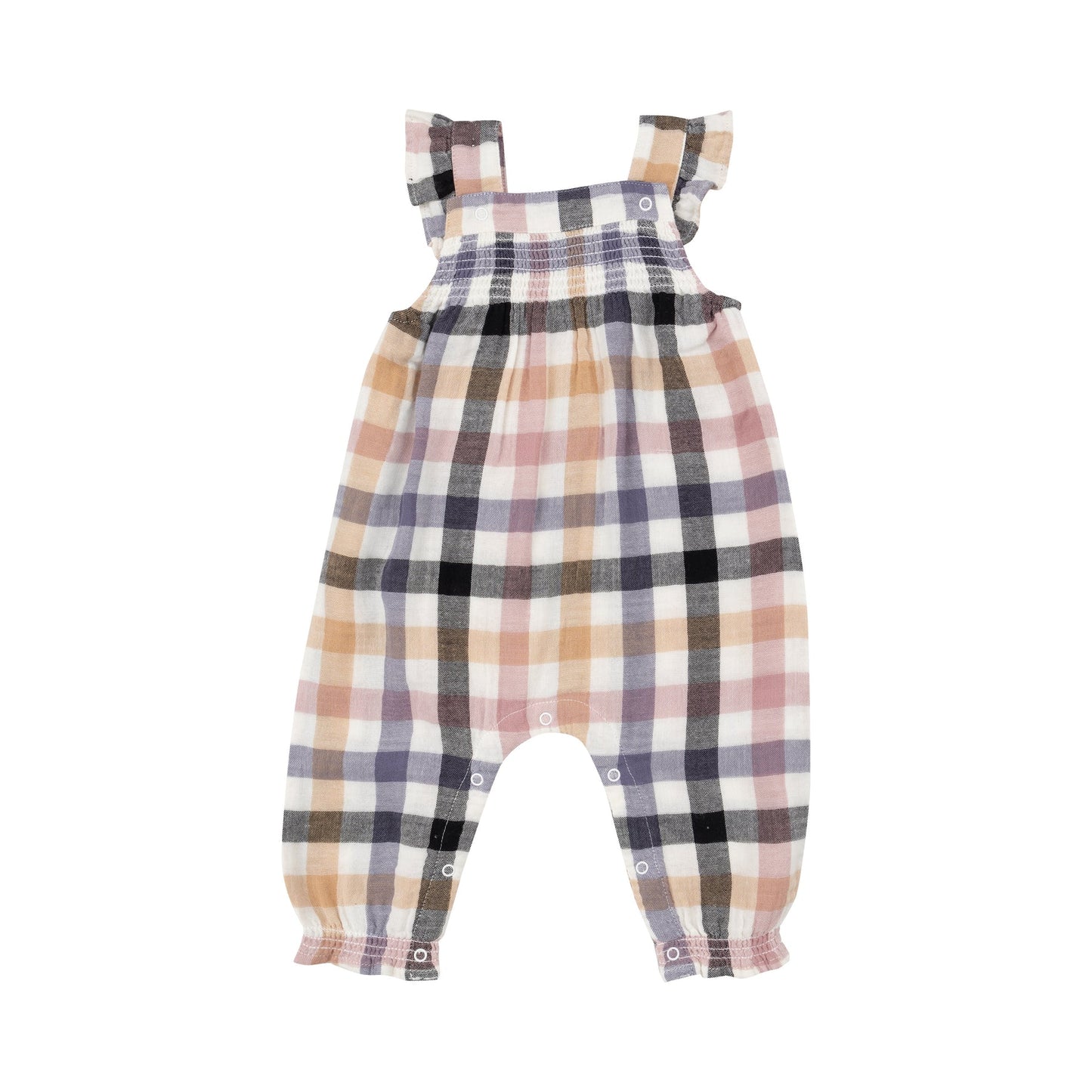 Harvest Plaid -  Smocked Overall