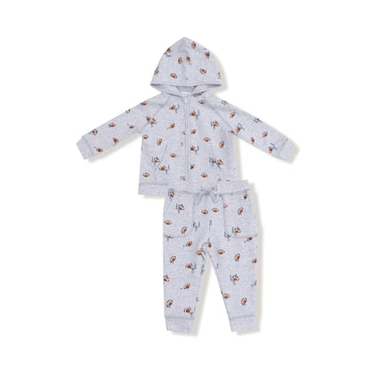 Football Field Goal - Zip Hoodie and Jogger Set - view 4