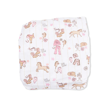 Cowgirl Nursery Crib Sheet
