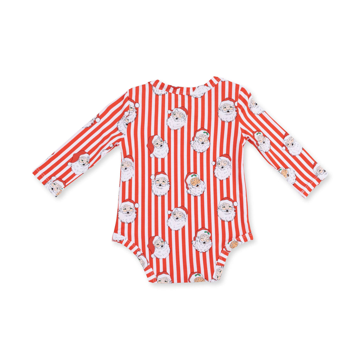 Vintage Santa Stripe - Long Sleeve Bodysuit, view 2
