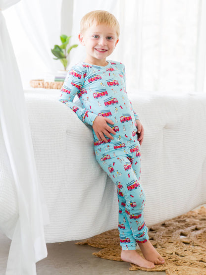 Paws To The Rescue Bamboo Long Sleeve Pajama Set