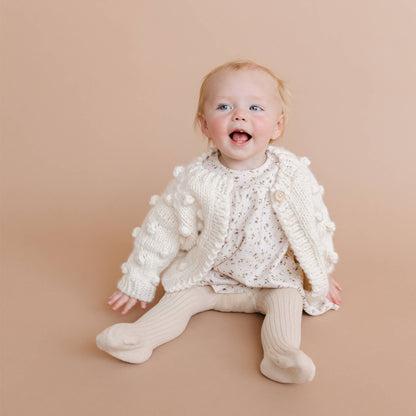 Popcorn Cardigan - Cream