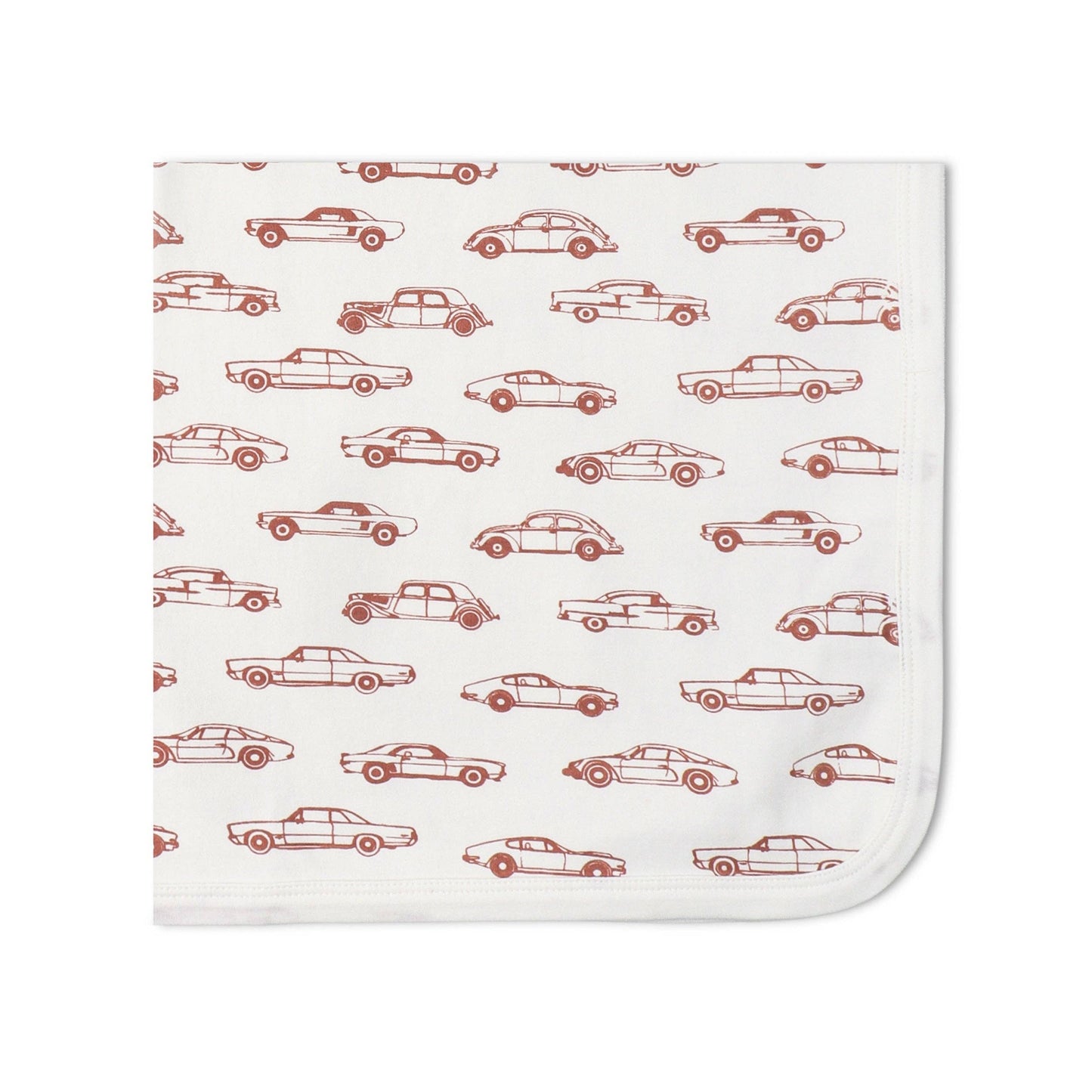 Organic Swaddle Blanket & Hat Set - Cars