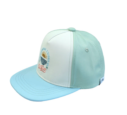 Happiness Comes In Waves Coastal Baby and Kids Snapback Hat