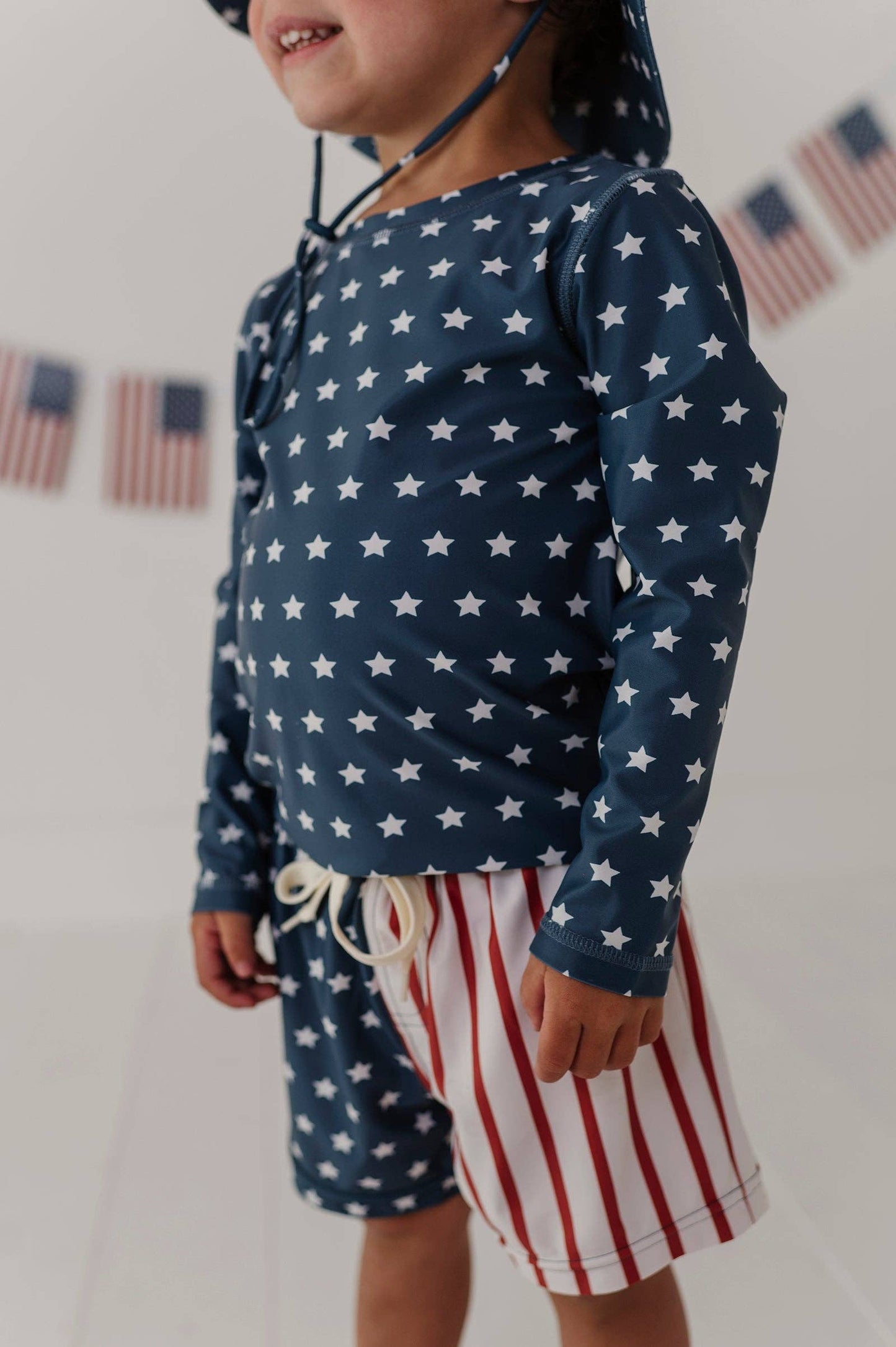 American Flag Swim Shorts