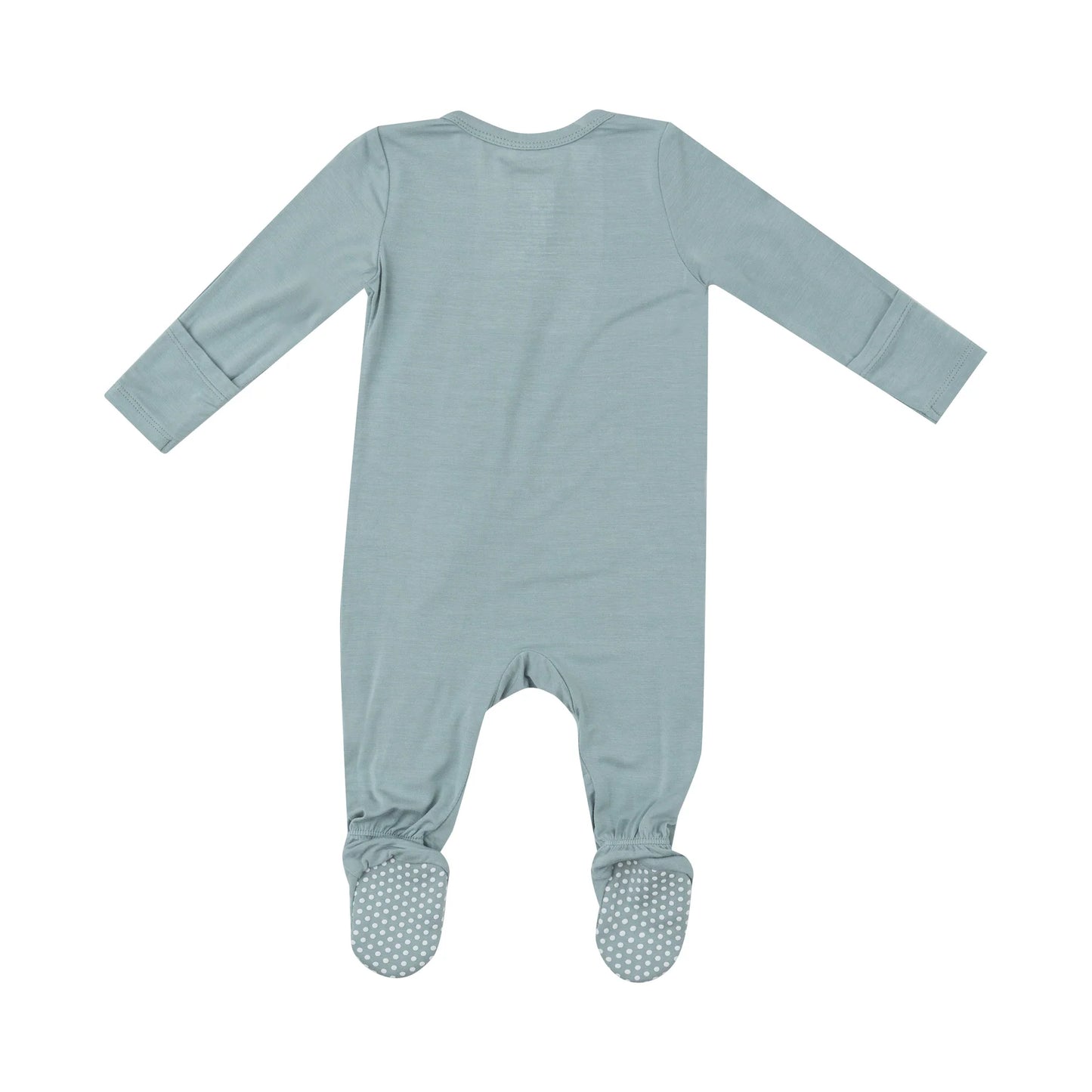 2 Way Zipper Footie, Gray Mist