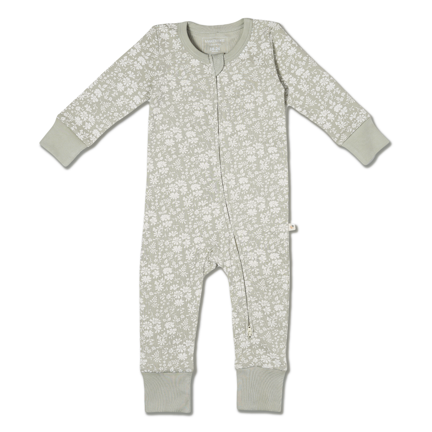 Organic 2-Way Zip Romper - Wildsage