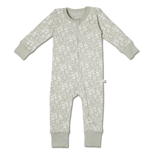 Organic 2-Way Zip Romper - Wildsage