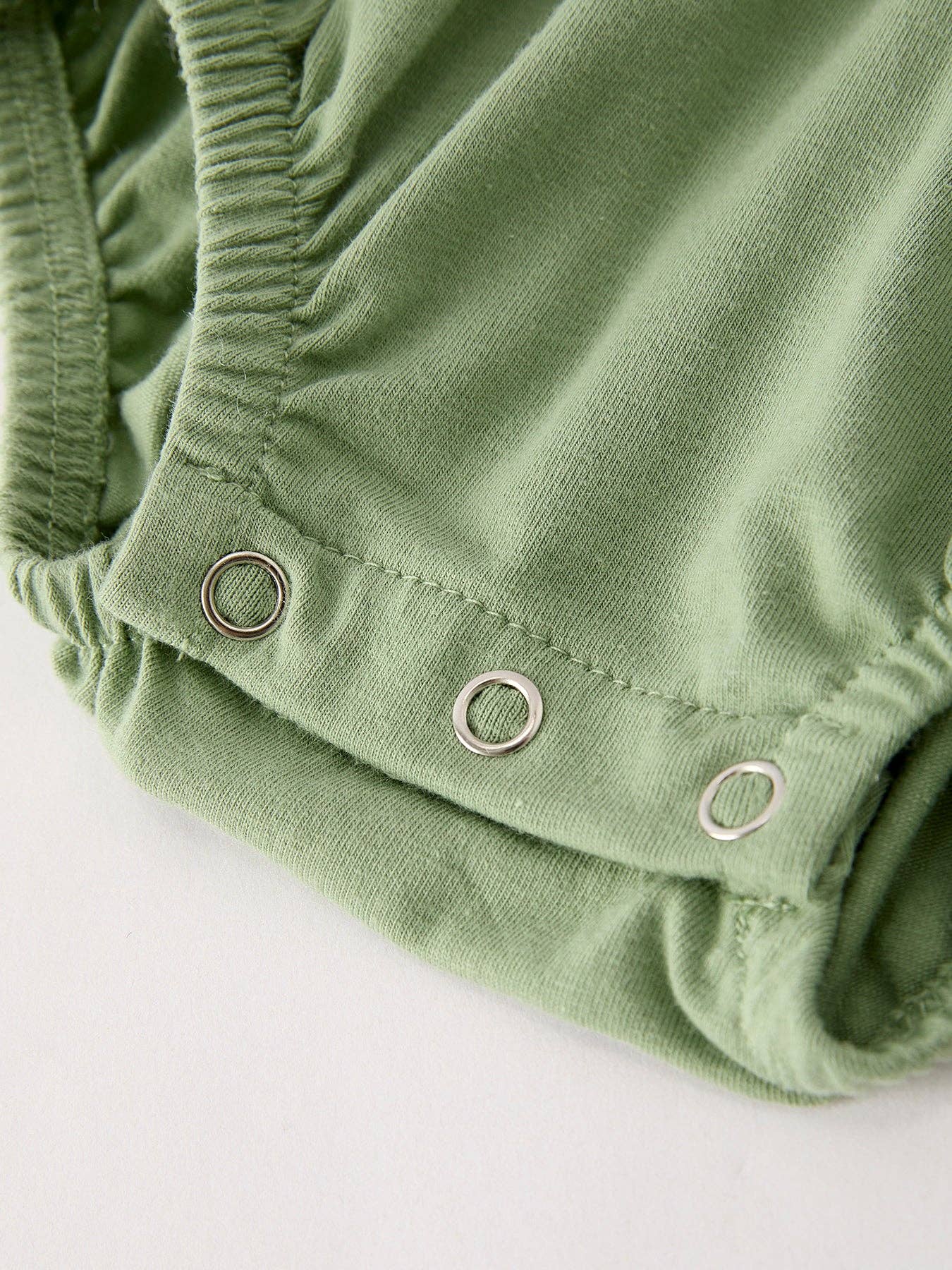 Green Turkey Embroidered Smocked Baby Girl Romper