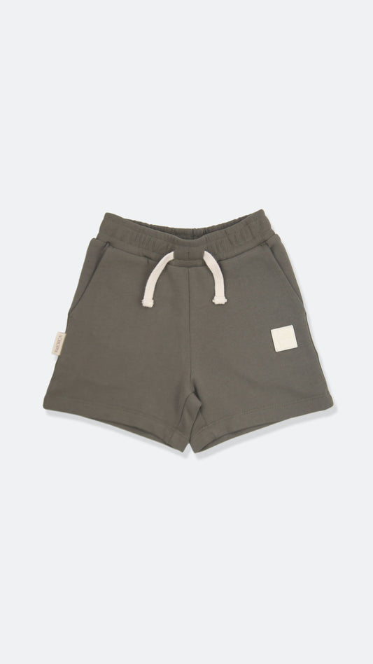 French Terry Shorts - Dusty Olive