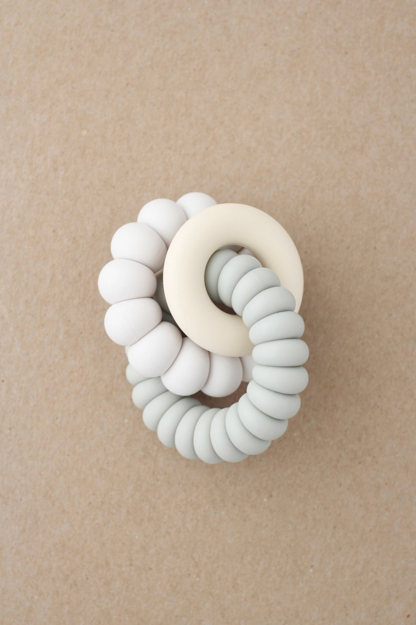 Luna Freezer Teether in Ivory Flower