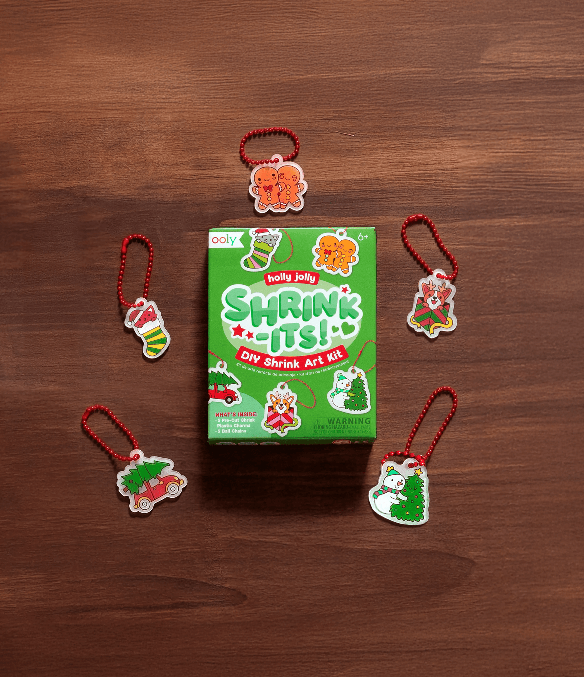 Mini Shrink-Its! DIY Shrink Art Kit - Holly Jolly - view 4