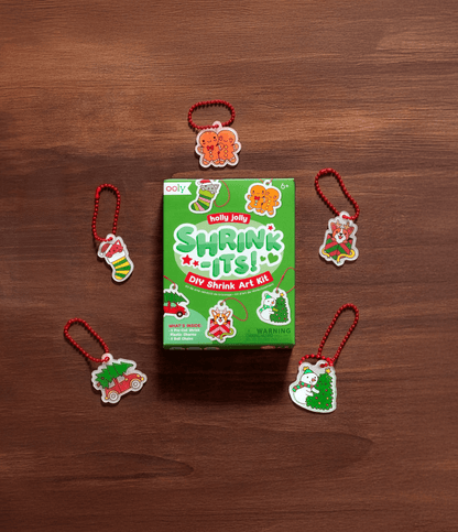 Mini Shrink-Its! DIY Shrink Art Kit - Holly Jolly - view 4