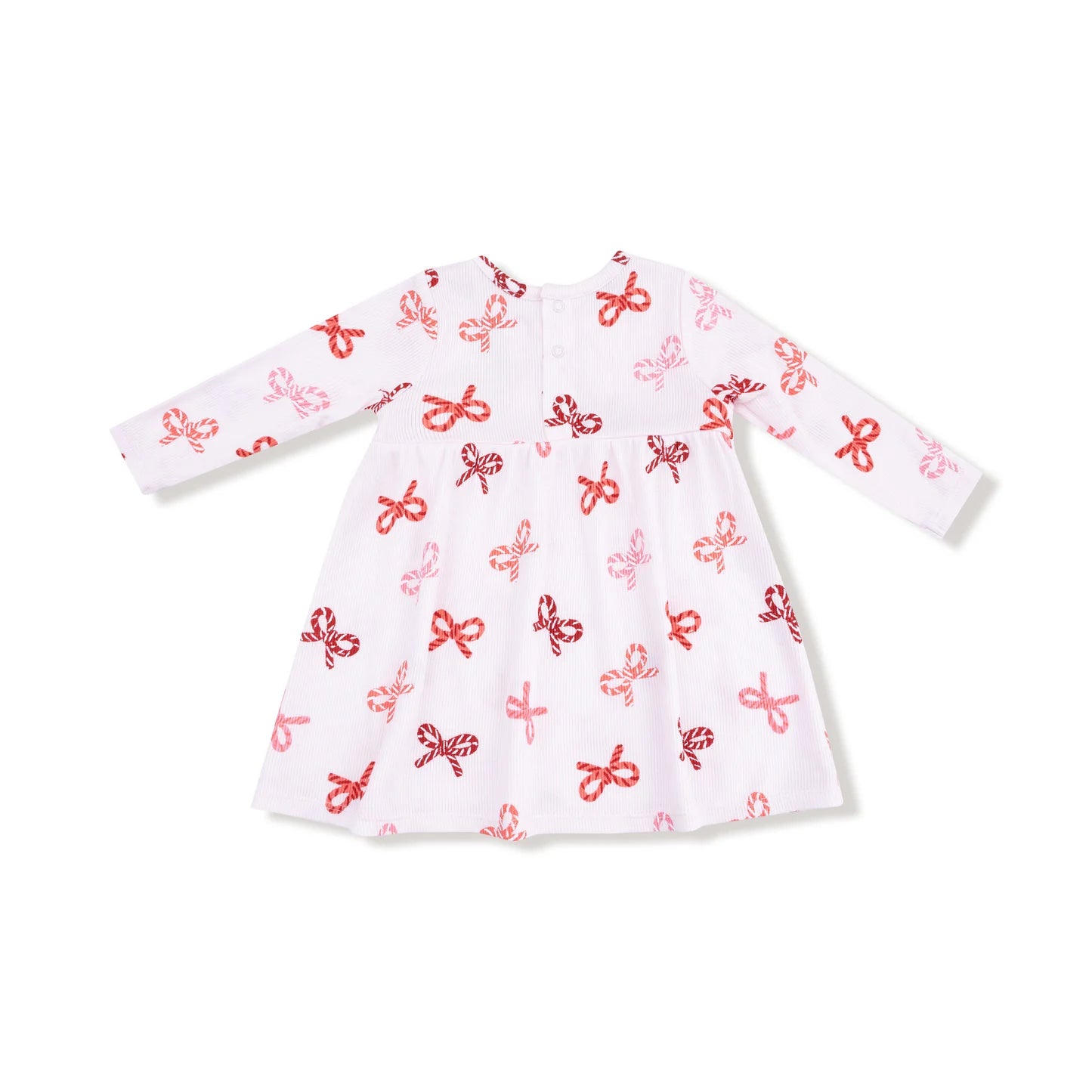 Candy Cane Bows Simple Dress + Bloomer