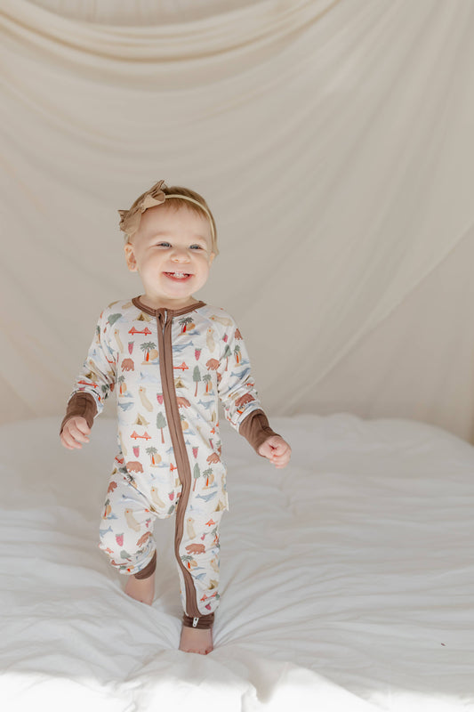 Northern California Bamboo Baby Pajamas